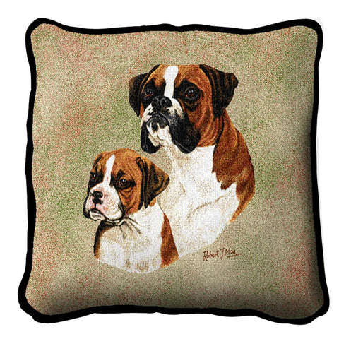 Boxer with Puppy Pillow
