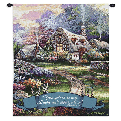 Springtime Glory Vertical Wall Tapestry With Rod