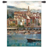 Mediterranean Harbor Wall Tapestry