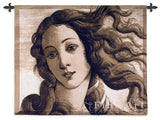 Birth Of Venus Head Wall Tapestry