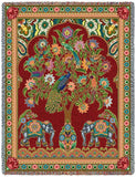 Asian Elephants Blanket Blanket