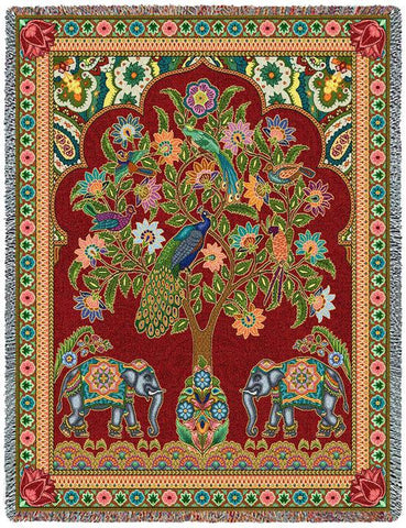 Asian Elephants Blanket Blanket