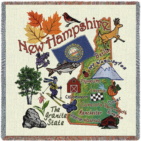New Hampshire State Small Blanket