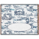 Childhood Toile Blue Mini Blanket