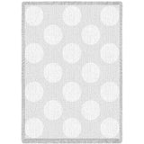 Polka Dots White Small Blanket