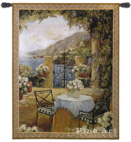 Seaside Terrace Wall Tapestry