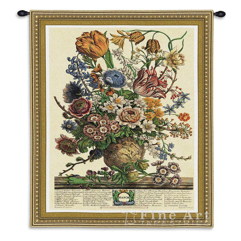 March Botanical Wall Tapestry