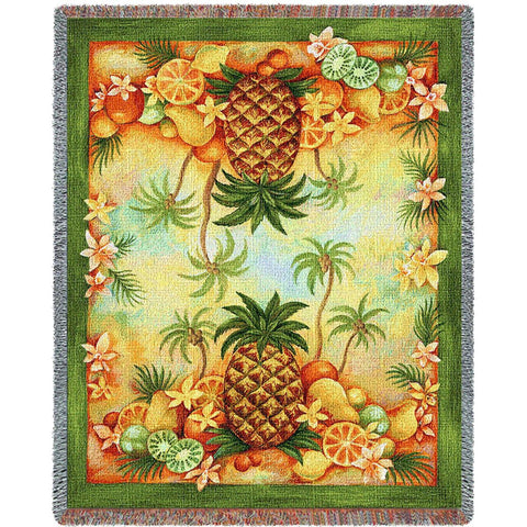 Pineapples and Fruit Blanket