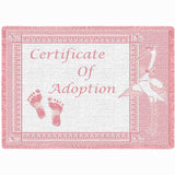 Certificate of Adoption Girl Mini Blanket