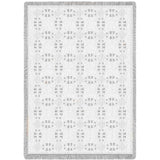 Double Wedding Ring White Natural Blanket