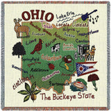 State Of Ohio Small Blanket