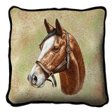 Thoroughbred Light Brown Pillow