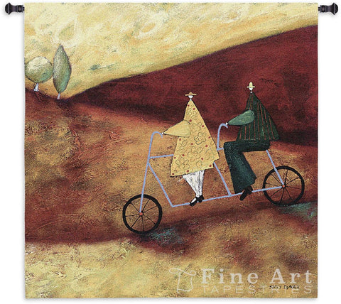 Rolling Home Together Wall Tapestry