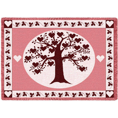 Family Tree Heart Cran Blanket