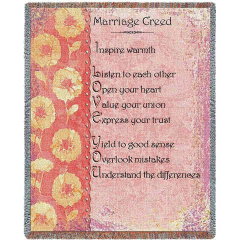Marriage Creed Blanket