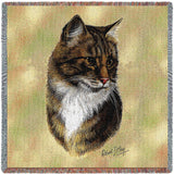 Brown Tabby Small Blanket