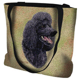Poodle Black Tote Bag