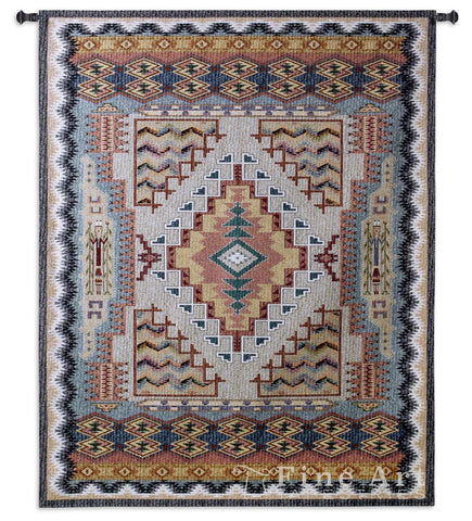 Southwest Turquoise Small Wall Tapestry