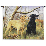Labrador Retrievers Wall Tapestry with Rod