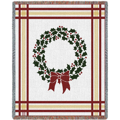 Christmas Wreath Blanket
