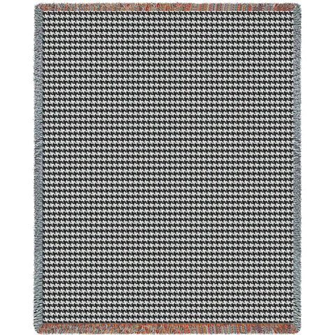 Houndstooth Grey Blanket