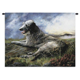 Scottish Deerhound Wall Tapestry with Rod