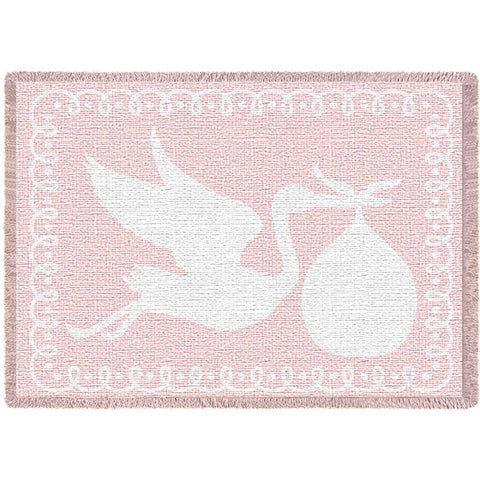 Stork Pink Small Blanket