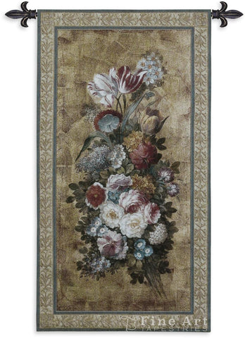 Floral Reflections II Wall Tapestry