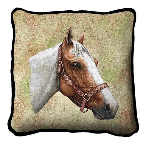 Pinto Horse Pillow