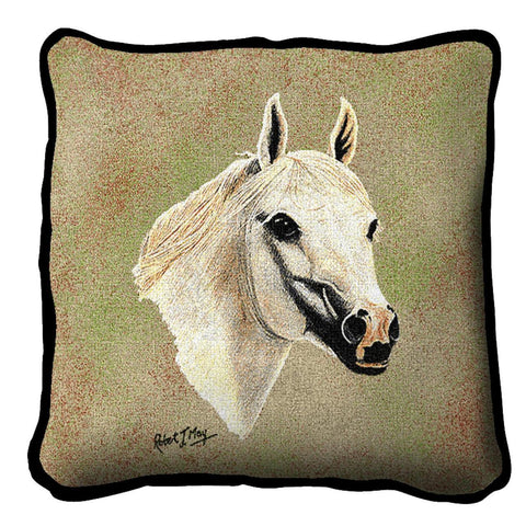 Arabian White Pillow Cover