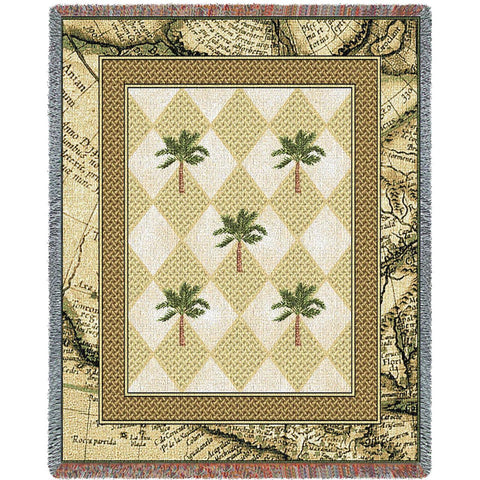 Colonial Palms Blanket