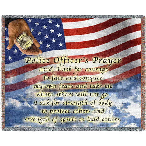 Police Officers Prayer Blanket