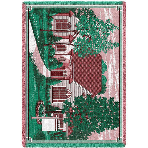 Chateau With Sign Blanket