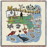 Massachusetts State Small Blanket