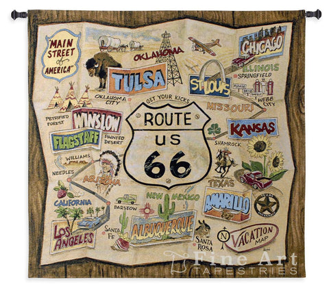 Route 66 Wall Tapestry