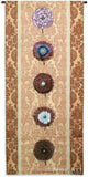 Floating Botanical Apricot Wall Tapestry