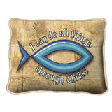 Fish Scripture Pillow