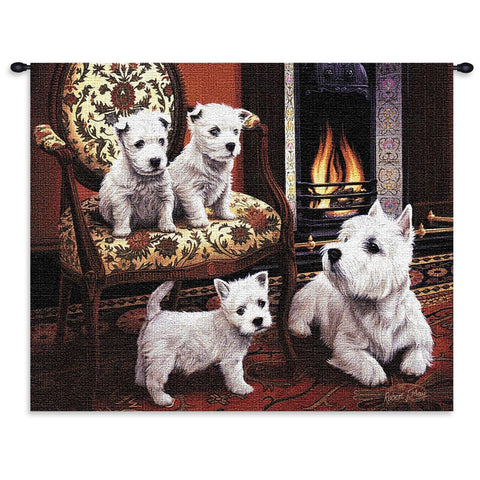 West Highland White Terrier Wall Tapestry with Rod