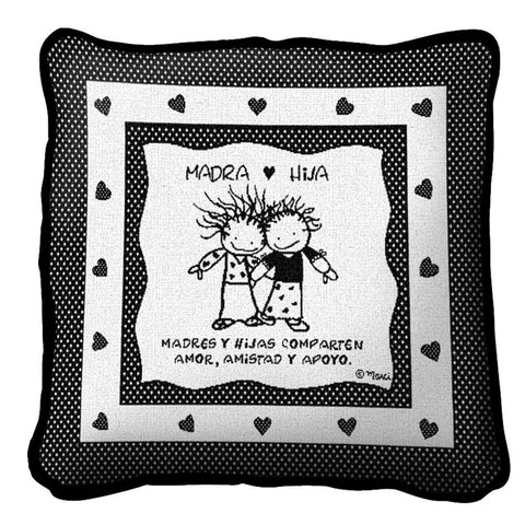 Mother Daughter Spanish Pillow