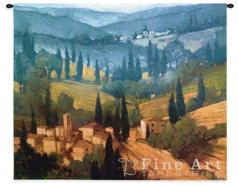 Tuscan Valley View Small Wall Tapestry