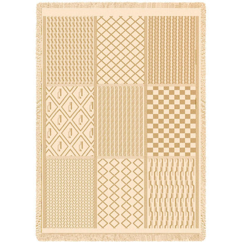 Irish Fisherman Natural Blanket