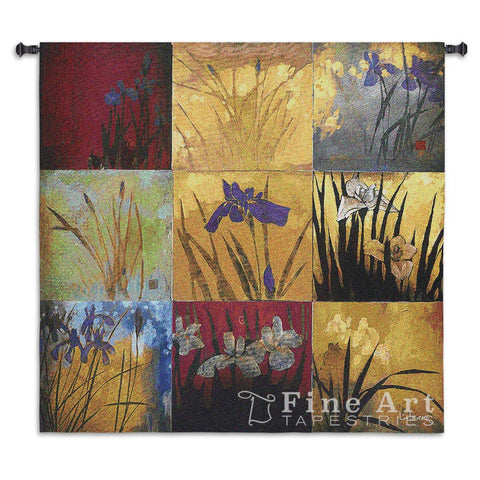 Iris Nine Patch II Large Wall Tapestry