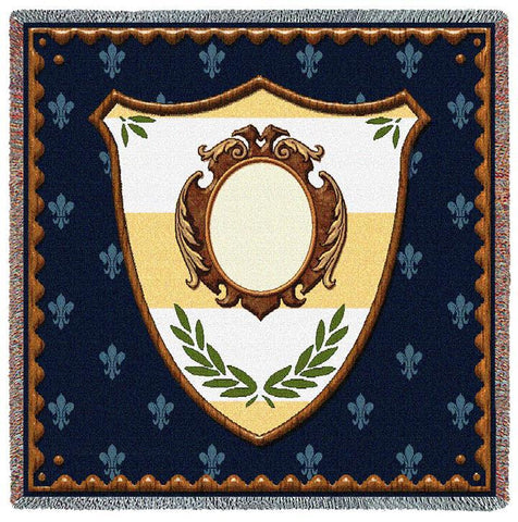 Monogram Shield Stripe Small Blanket