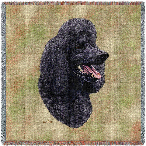 Poodle Black Small Blanket