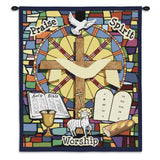 Sunday School Wall Tapestry With Rod