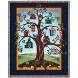 Birdhouse Tree Blanket