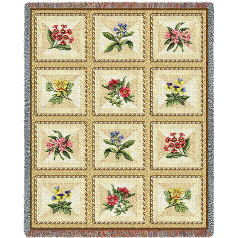 French Floral Blanket