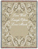 Life Scroll Toffee Blanket