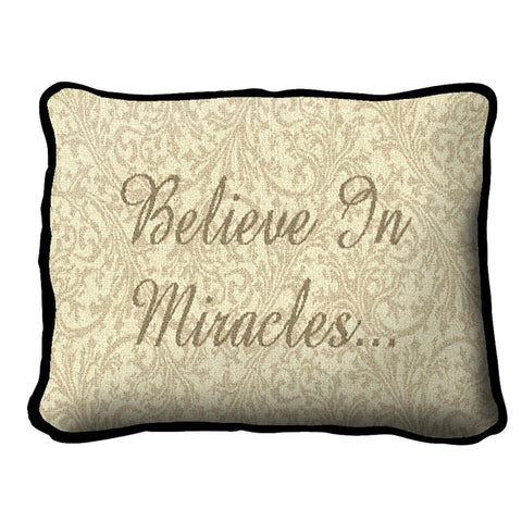 Believe In Miracles Pillow