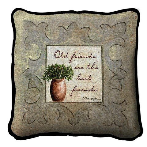 Old Friends Neutral Pillow